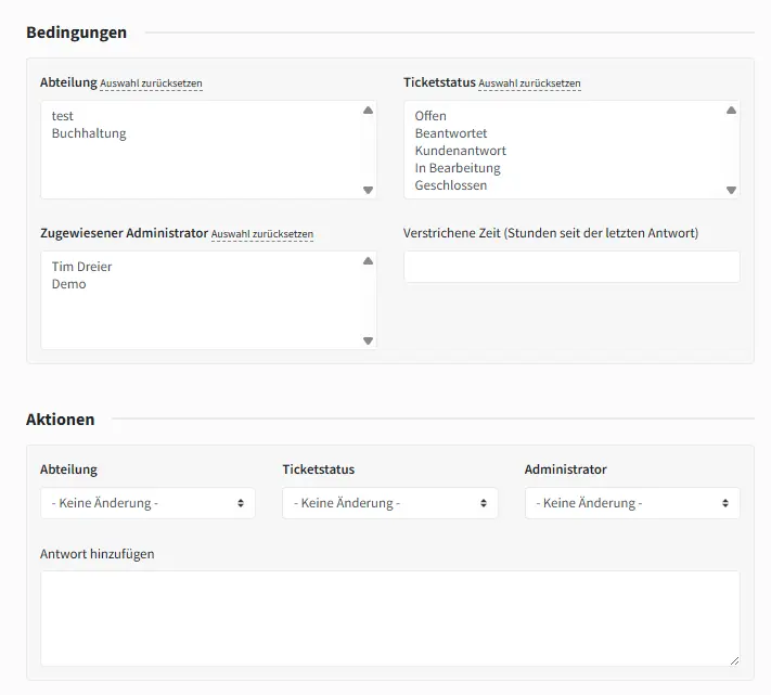 Weniger Handgriffe durch Ticket-Automationen
