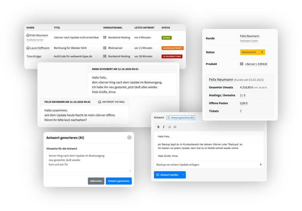 Tickets in Minuten <span>statt in Stunden</span>